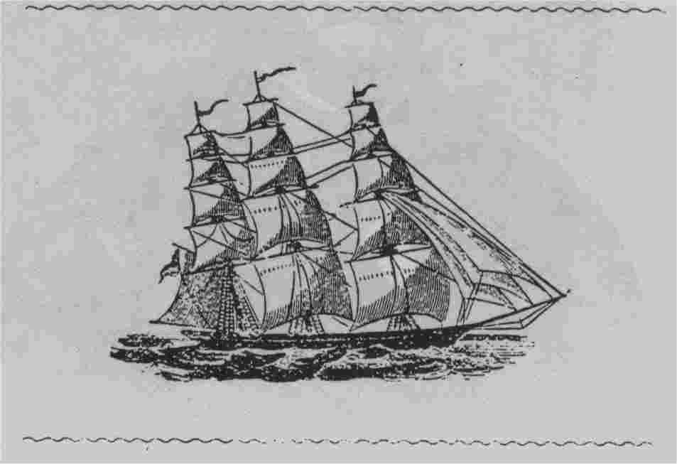 schooner in front of Joseph Bates autobiography